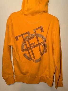 TFG Y2k Men's Hooded Sweatshirt with rhinestone Graphic